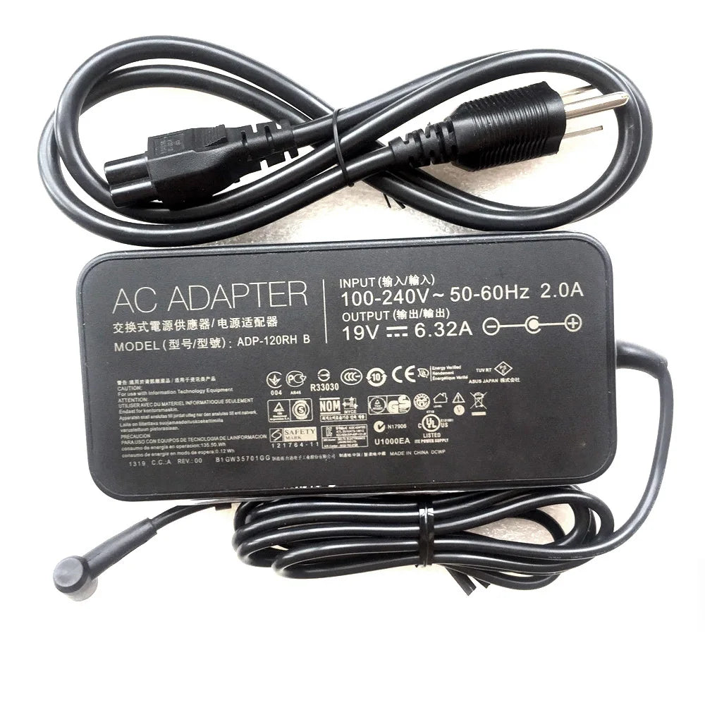 120W 19V 6.32A AC Adapter fit for ASUS N56VM-RB71 Notebook