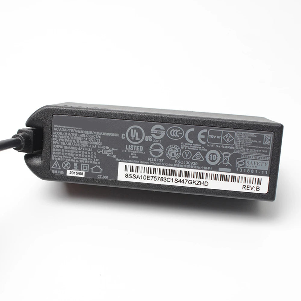 12V 3A AC Adapter fit for Lenovo ThinkPad Helix 20CG/20CH Ultrabook