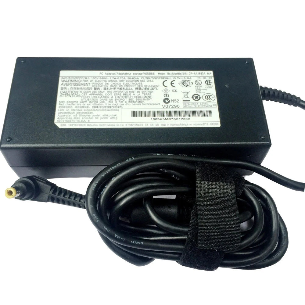 15.6V 8A AC Adapter Charger Power For Panasonic Toughbook CF-AA1683A M3