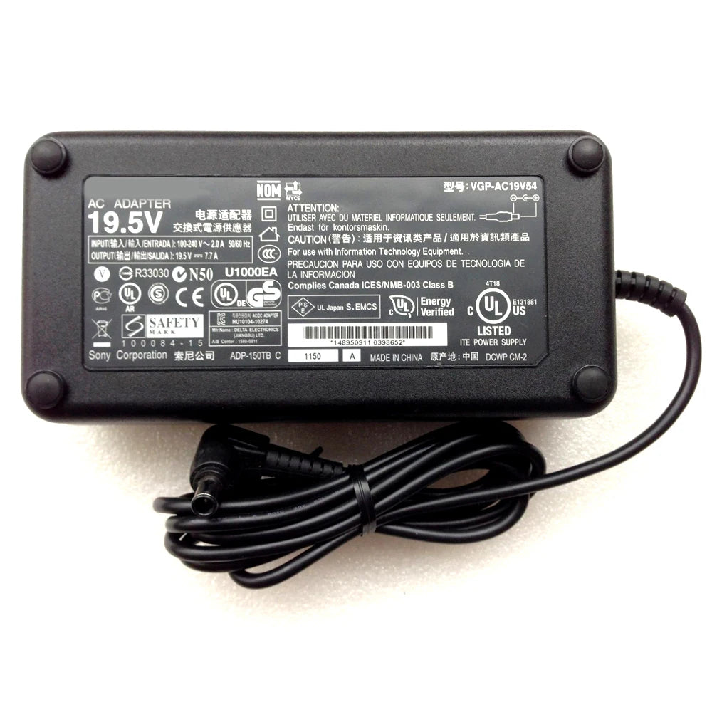 150W 19.5V 7.7A AC/DC Adapter fit for Sony VAIO SVL24116FG,VGP-AC19V54