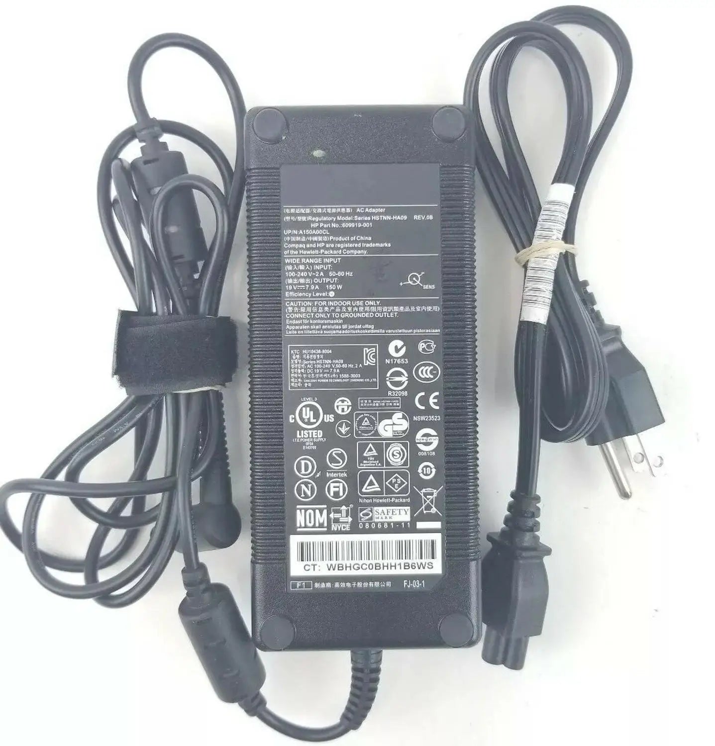 150W 19V 7.9A AC Adapter Charger fit for HP HSTNN-HA09 519333-002 463954-001