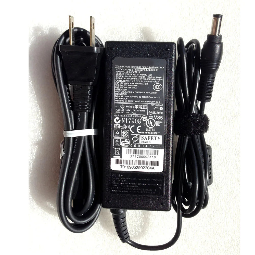 19V 3.42A 65W new AC charger for Toshiba PA3467U-1ACA PA3396U-1ACA PA3396E-1ACA