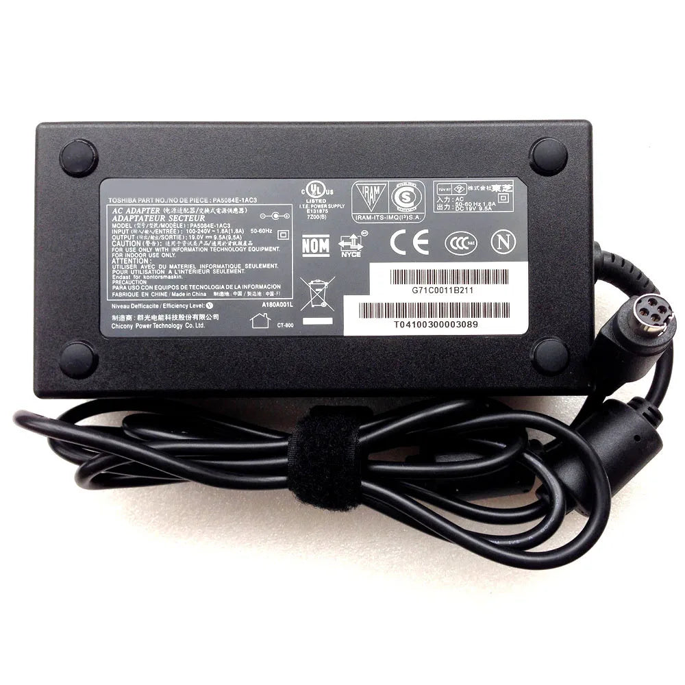 19V 9.5A 180W AC Adapter Charger fit for Toshiba Qosmio X875 X875-Q7290 X875-Q7390