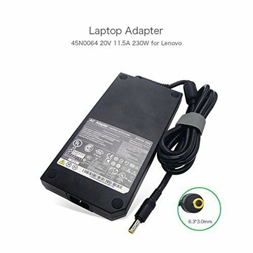 20V 11.5A 230W fit for Lenovo W700 W700ds W701 W701d Laptop AC Adapter Charger