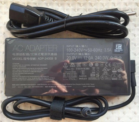 20V 12A 240W AC Adapter Charger ADP-240EB B For ASUS ROG STRIX G15 G513QM-ES94 6.0mm