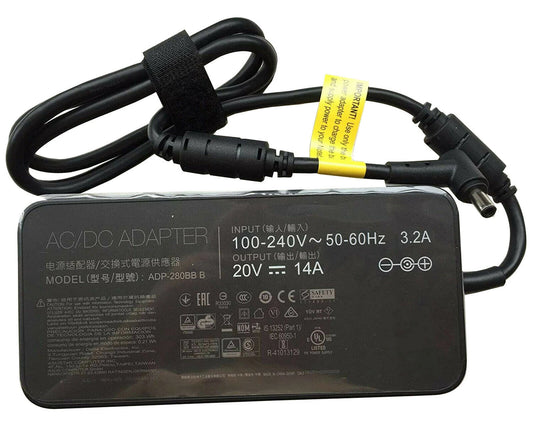 20V 14A 280W AC Adapter Charger ADP-280BB B compatible with MSI GE65 Raider 9SF-049US