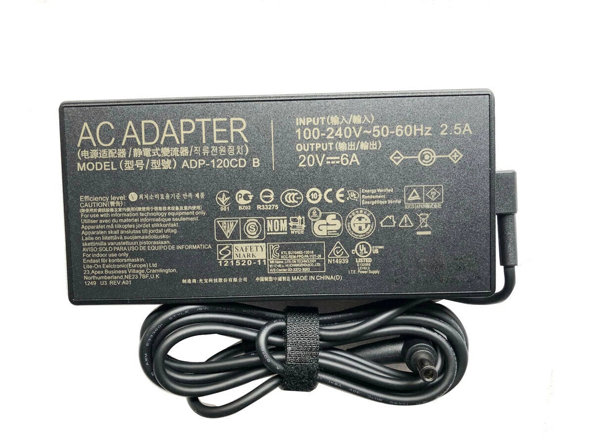 20V 6A 120W AC Adapter Charger compatible for ASUS VIVOBOOK PRO 15 F571GD-BQ7801T ADP-120CD B A17-120P2A 0A001-00860100 8032000