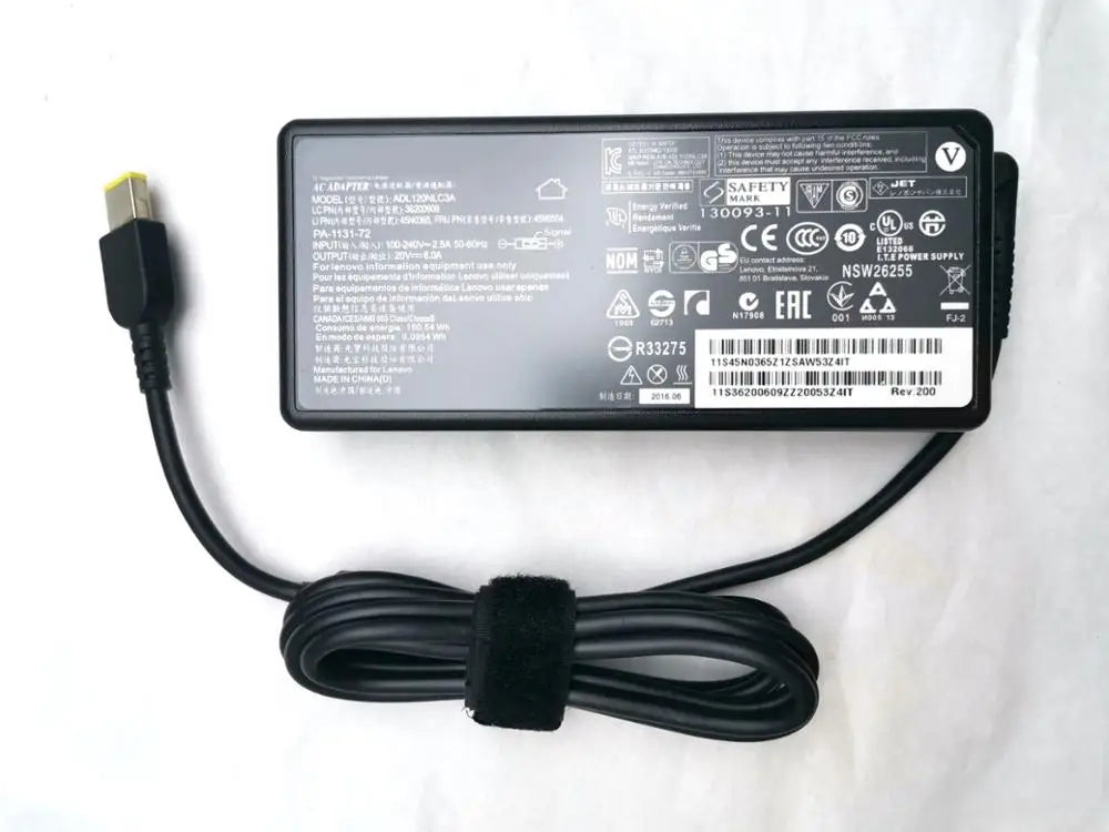 20V 6A 120W fit for Lenovo PA-1121-72 54Y8925 SA10A33636 ADP-120TH B AC Adapter