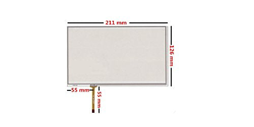 22,9 cm 4 filo 211 mm * 126 MM compatibile resistivo touch screen digitizer per navigatore GPS Car Navigation DVD HSD090IDW1 AT090TN10 12