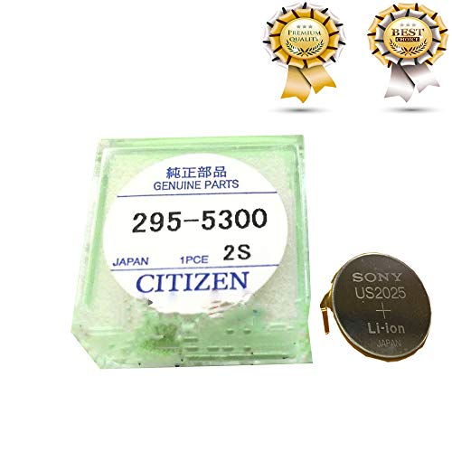 295-5300 D600 Sony US2025 eco Drive Movement Capacitor Battery For Citizen