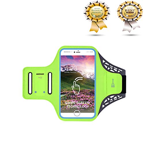 Running Armband for Smartphone Armband Cell Phone Armband Outdoor Fitness Armband Screen Fingerprint to Unlock The Phone Armband 5.5'' Mobile Phone Armband