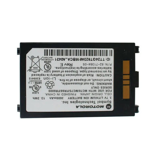 82-71364-05 Original Battery for Motorola Symbol MC70 MC75, 3600mAh