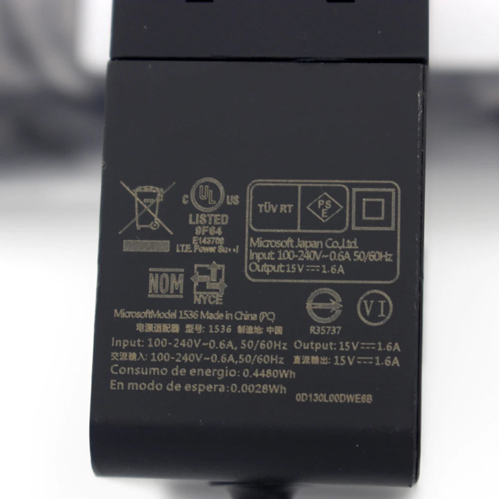 AC Adapter Charger for Microsoft Surface Pro 4 1735 15V1.6A Power Supply