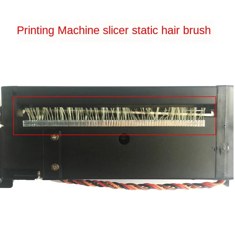 Anti-static brush for photocopiers or barcode printers cutters electrostatic brushes, fiber brushes 10CM Double-sided adhesive