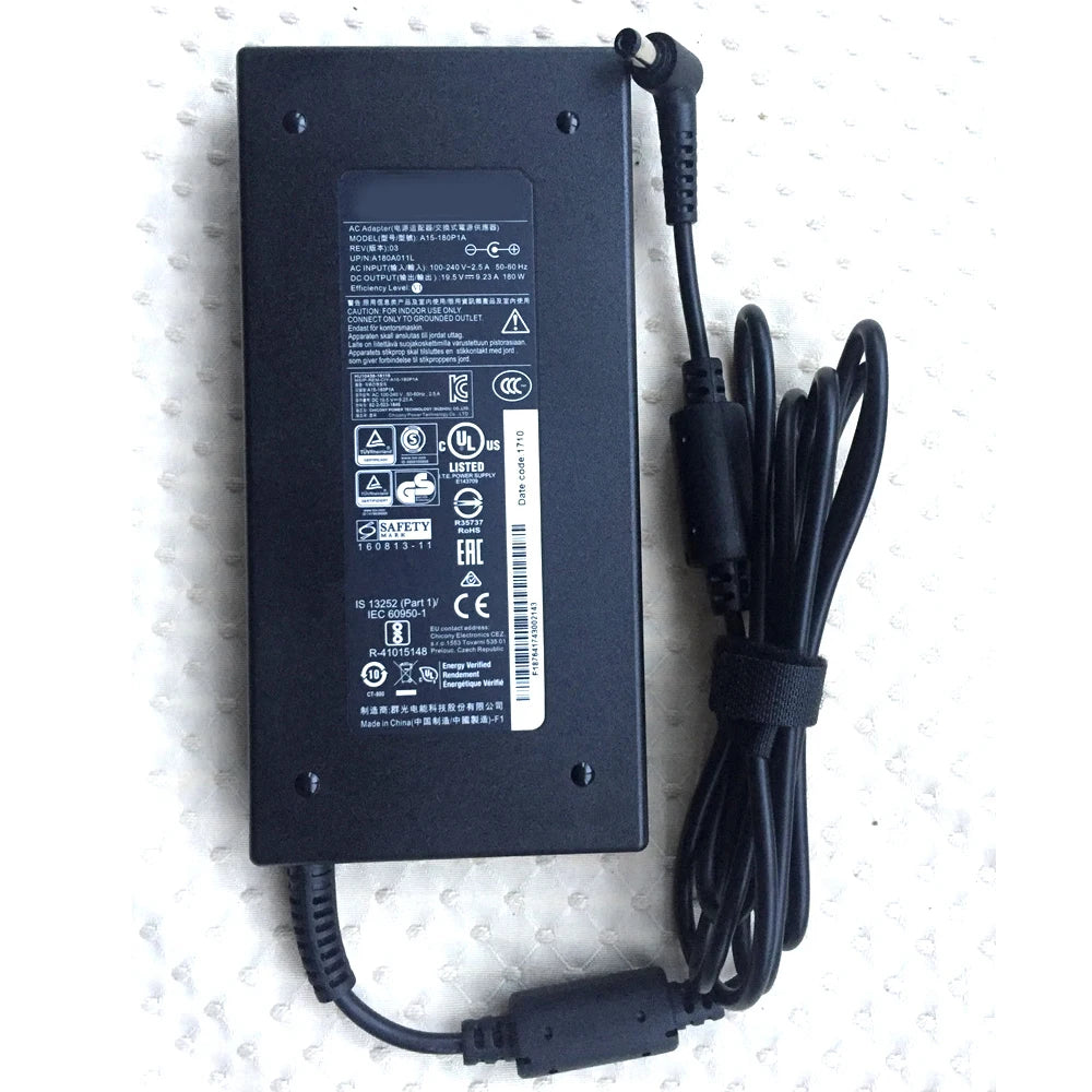 Chicony 180W 19.5V AC Adapter for Gigabyte Aero 15X v8-BK4 Laptop