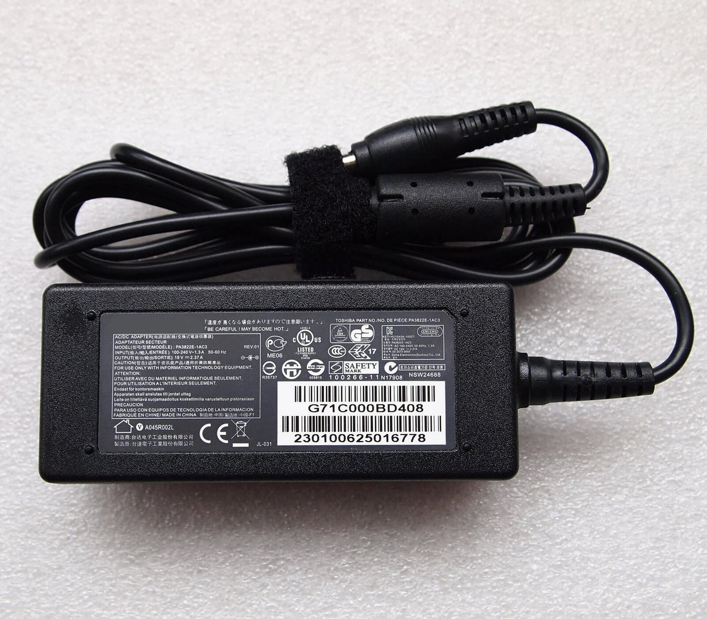 Fit for Toshiba PA3822U-1ACA 19V 2.37A 45W AC Adapter Charger