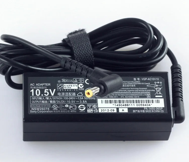 Laptop Ac Power Adapter For New Sony Power Adapter 10.5V 3.8A 4.3A VGP-AC10V10 AC10V8 Charger