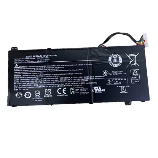 Laptop Battery for Acer V15 Nitro VN7-591 592G 791 AC14A8L 4465mAh Original