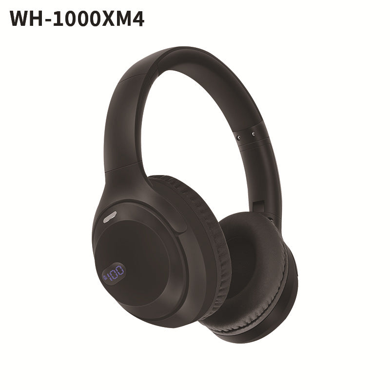 XM4 new wireless head-mounted Bluetooth headset with digital power display, long battery life and foldable