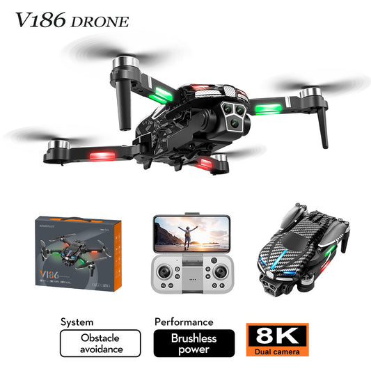 V186 drone three camera aerial photography aircraft long endurance remote control aircraft toy