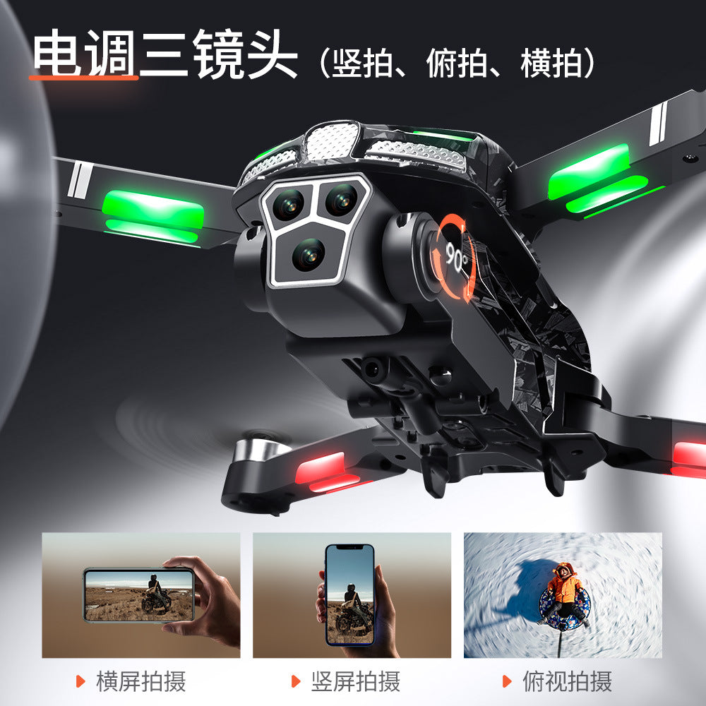 V186 drone three camera aerial photography aircraft long endurance remote control aircraft toy