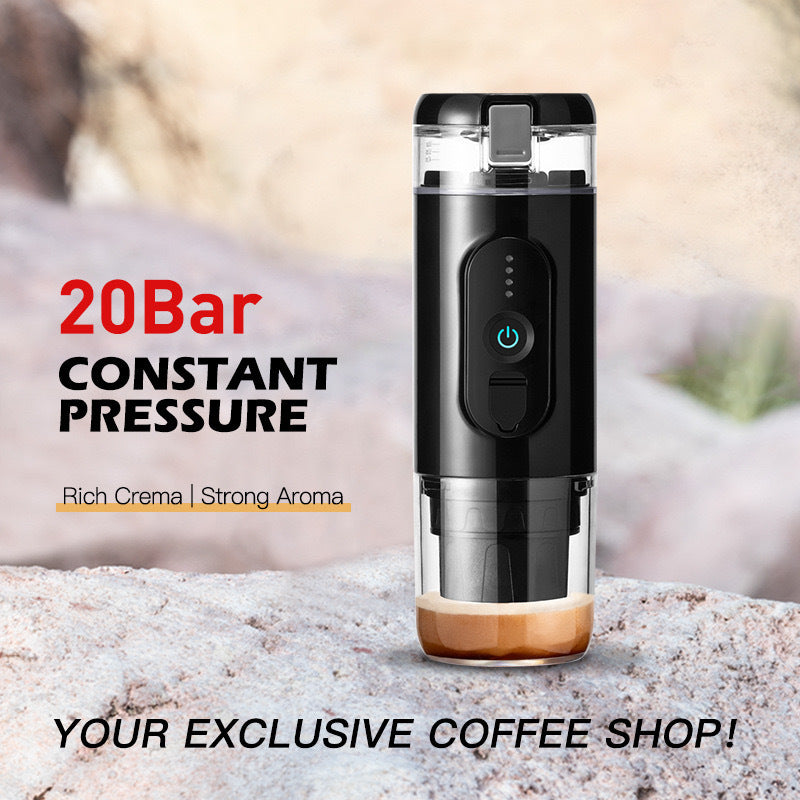 Wireless heating Italian coffee machine powder capsule charging portable outdoor travel car home electric coffee machine