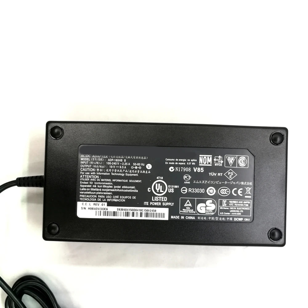 Original Genuine 19V 9.5A 180W for MSI GT60 GT70 ASUS AC Adapter Charger