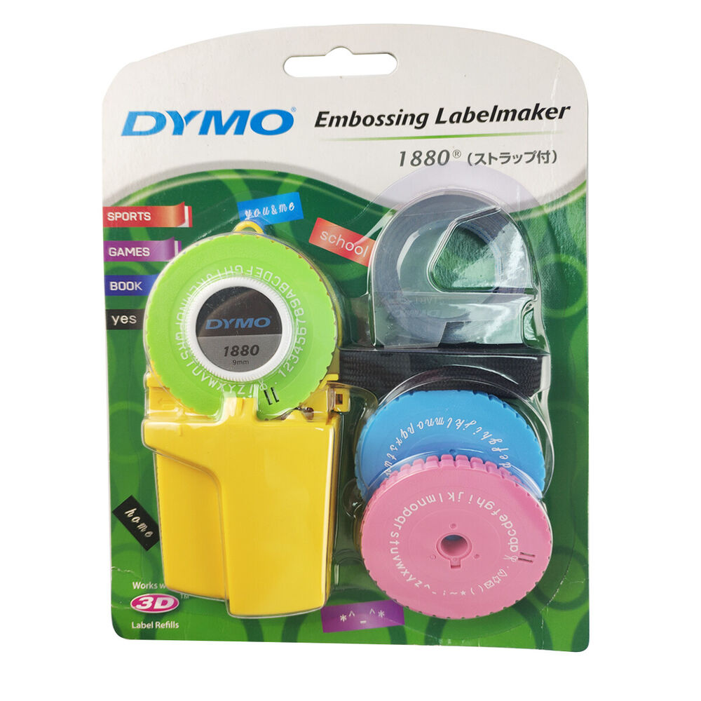 9mm DIY Manual Label Maker for Dymo 1880 Embossing Plastic Pvc Cutting plotter