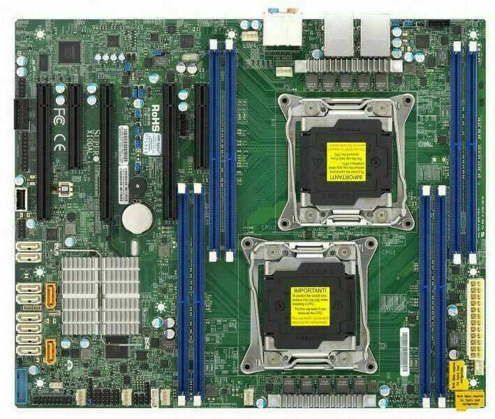 SuperMicro X10DAL-I ATX Server Motherboard Dual LGA 2011-3 Intel C612 DDR4 SATA