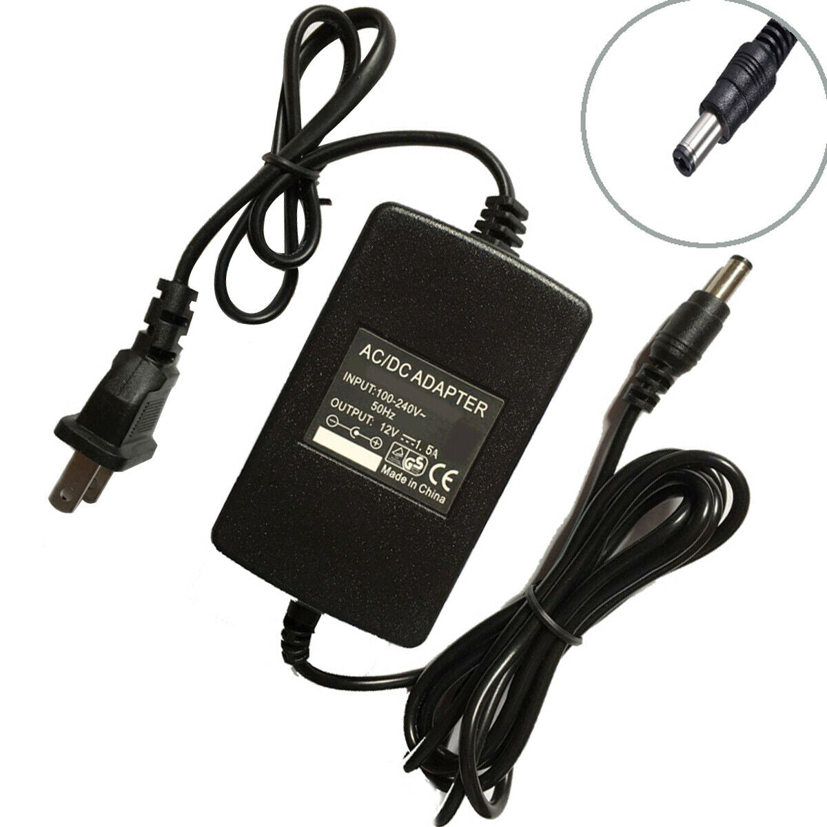 12V 1.5A AC Adapter For Yamaha PSR-175 PSR-530 PSR-E243 Piano Power supply