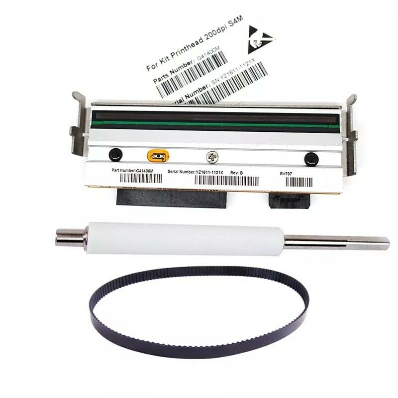 New Compatible Printer Roller & belt & Thermal Printhead For Zebra S4m 203dpi