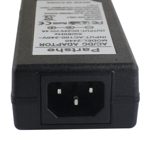 24V AC/DC Adapter for Zebra HC100 P110i P110m P120i ZXP1 ZXP3 Printer Charger