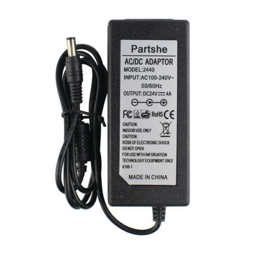 24V 4A AC Adapter 6.0*3.0 for Javelin J100i J110i J110m J120i Printer Supply